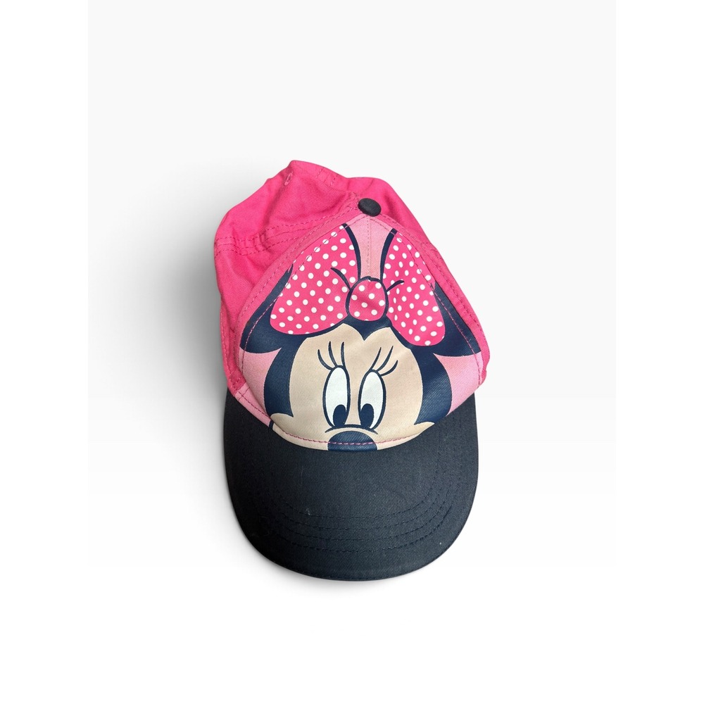 Disney Minnie Mouse Pink Navy Blue Baseball Cap Hat Girls OSFM Cotton Berkshire